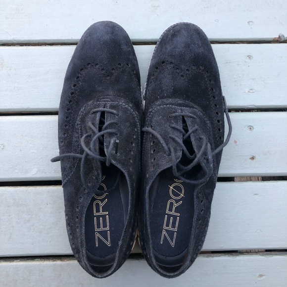 Cole haan zero grand black suede shoes - Picture 1 of 4